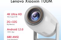 Lenovo Portable 4K Projector 100M Android 12 WIFI 6 TOF No-Sense Auto Focus Outdoor Full HD Projector Video Movie Home Theater