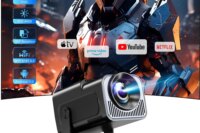 KaiAqua HY320mini Projector Android 11 390ANSI HD 4K Native 1080P Dual Wifi6 BT5.0 Cinema level Portable Projetor HY300 Upgrated