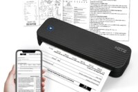 Inkless Portable A4 Thermal Printer, Bluetooth Wireless for PDF Excel Word Documents, Ideal for Home Office School Use