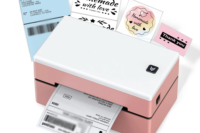 Marklife Thermal Label Printer D200 Mini Protable Bluetooth Inkless 4X6inch Small Shipping Printer For Small business Office