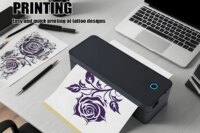 Portable A4 Thermal Printer Bluetooth Photos PDF Document Printing Machine Folded Rolls Paper For Office Work Home School Travel