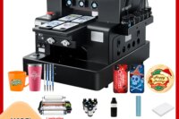 UV Printer A4 Size Epson L805 Phone Case UV Flatbed Printer with Varnish UV DTF Printer Sticker For Bottle Golf Acrylic PVC Pens
