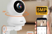 FUERS 4K 8MP WiFi IP Pet Camera Dog Camera Tuya Smart Home Security Wireless Surveillance Camera Baby Monitor Mini Cam