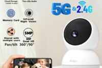3K Pet Dog Camera with Phone App, 5G/2.4G WiFi Indoor Security Baby Camera,AI Detection 360° Pan&Tilt, 2-Way Audio, Night Vision