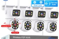 Movols H.265 3MP 5MP Wireless CCTV System Two Way Audio Waterproof PTZ WIFI IP Security Camera 10CH NVR Video Surveillance Kit