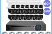 KERUI 3K 6MP Full HD 16CH POE NVR Surveillance Camera System Dual Lens PTZ WIFI IP Home Security 16CH POE NVR Video H.265 CCTV