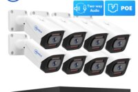MOVOLS 4K 8MP POE Security Camera System 8CH P2P AI Video Surveillance Kit Two Way Audio Outdoor Home 8MP IP Camera CCTV Nvr Set