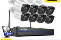 ANNKE 8MP WiFi Security Surveillance Camera System Kit Motion Tracking Color Night Vision 16CH 4K NVR Wireless CCTV Cameras Set