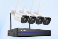 ANNKE WiFi Video Surveillance System with 5MP NVR 3MP IP Cameras Audio Recording Security Cameras AI Detection CCTV Cameras Kit