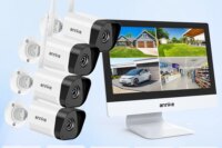 ANNKE 5MP 10CH NVR with 12 inch Monitor Wireless Security Cameras Kit Outdoor Waterproof IP Camera Surveillance CCTV System Set
