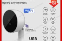 Tuya Smart 1080p Wi-Fi Smart Home Security Camera 2MP, HD,Real-time APP Alerts, 2-Way Audio, with Motion Tracking for Baby & Pet