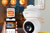FUERS 4K 8MP WiFi IP Camera With Adjustable Bracket Tuya Smart Home Security Wireless Surveillance Camera Baby Monitor Mini Cam