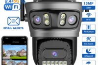 BESDER 15MP Wifi Camera Outdoor Auto Tracking Multi Screens 5X Digital Zoom PTZ Security Protection CCTV Surveillance O-Kam Pro