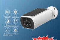 ALEVIO 2.5K Outdoor Solar Camera Wireless Cam WIFI Ultra Standby Time PIR Motion Light Color Night Vision AI Detect Battery Cam