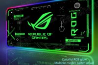 RGB Luminous ASUS Large PC Gaming Mouse Pad Black-green Desk Accessories LED XXL ROG Keyboard Extended Pads Backlight Cool Mats