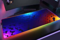 RGB Hexagonal Mouse Pad 900x350 LED Gaming Anime Geometric Luminous Anti-skid Computer Offices Cool Mousepad Desk Mat Laptop Rug