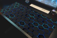 Large XXL Gamer Mousepad Hexagon Geometric Mouse Pad Desk Mouse Pad Cute HD Desk Pad Extended Gaming Keyboard Mats 90x40cm