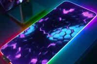 XXL RGB Hexagon Mouse Pad Geometric Desk Mat Game Accessories Large LED Light Rubber Anti-slip PC Computer Carpet with Backlit