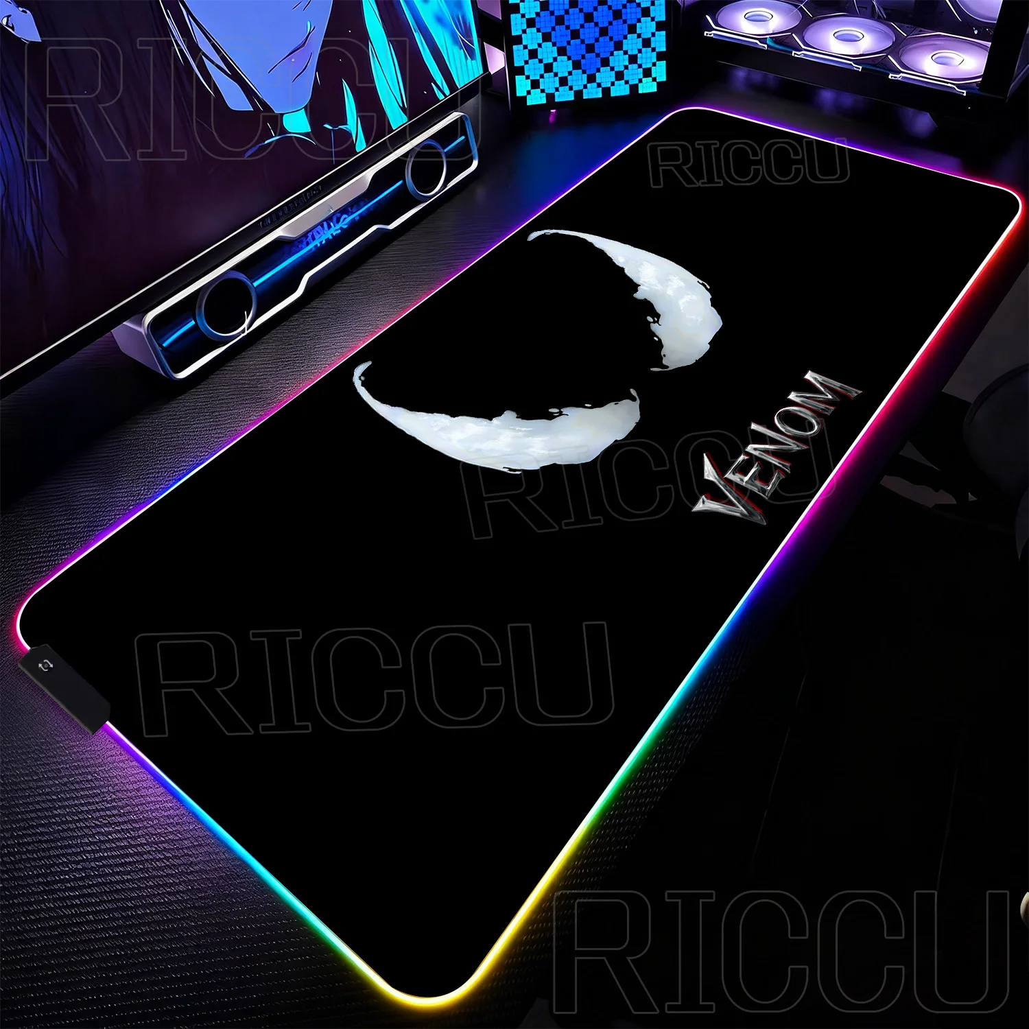 RGB 1000x500MM Marvel Large Mouse Pad Venom Computer Game PC Accessories LED expand Desk Mat Non Slip Printing Keyboard MousePad RGB 1000x500MM Marvel Large Mouse Pad Venom Computer Game PC Accessories LED expand Desk Mat Non Slip Printing Keyboard MousePad