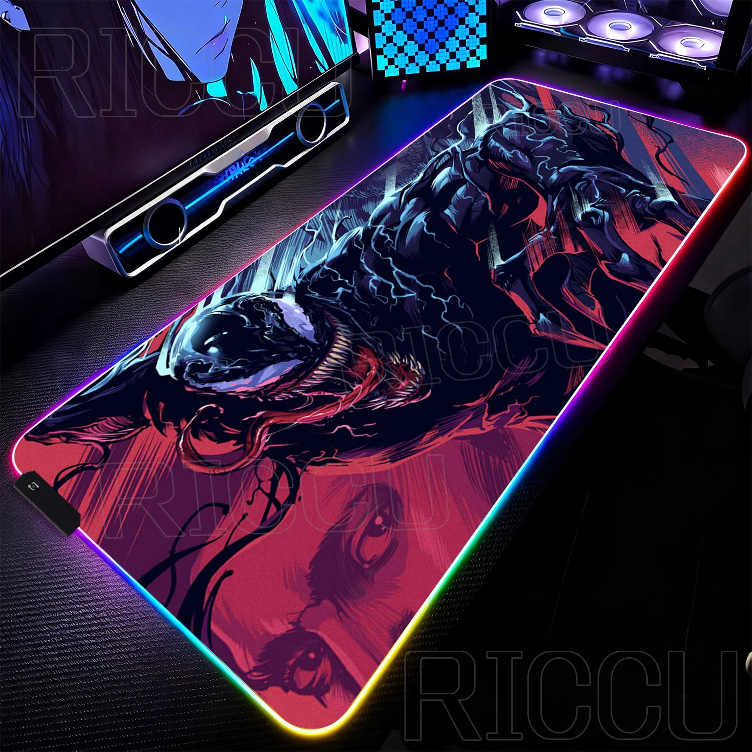 RGB 1000x500MM Marvel Large Mouse Pad Venom Computer Game PC Accessories LED expand Desk Mat Non Slip Printing Keyboard MousePad RGB 1000x500MM Marvel Large Mouse Pad Venom Computer Game PC Accessories LED expand Desk Mat Non Slip Printing Keyboard MousePad