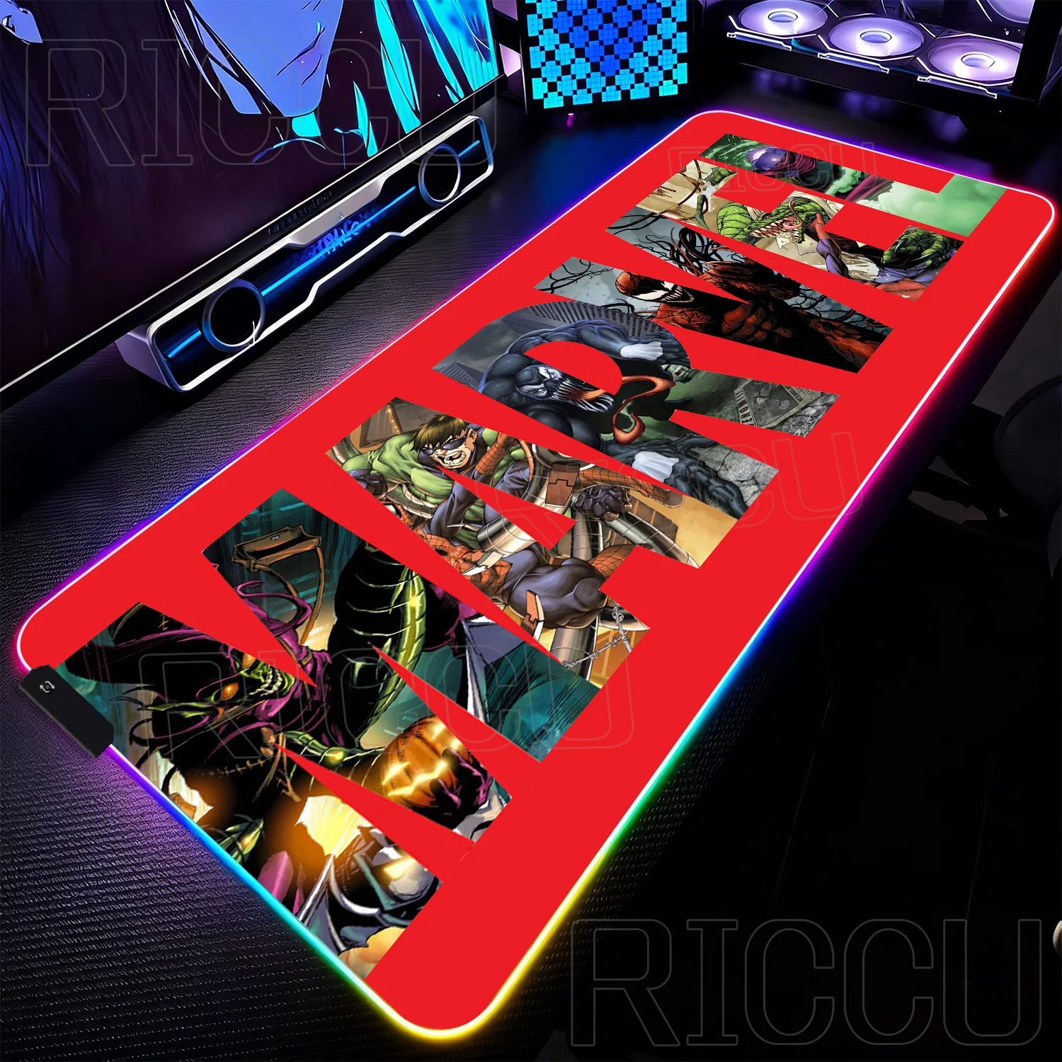 RGB 1000x500MM Marvel Large Mouse Pad Venom Computer Game PC Accessories LED expand Desk Mat Non Slip Printing Keyboard MousePad RGB 1000x500MM Marvel Large Mouse Pad Venom Computer Game PC Accessories LED expand Desk Mat Non Slip Printing Keyboard MousePad
