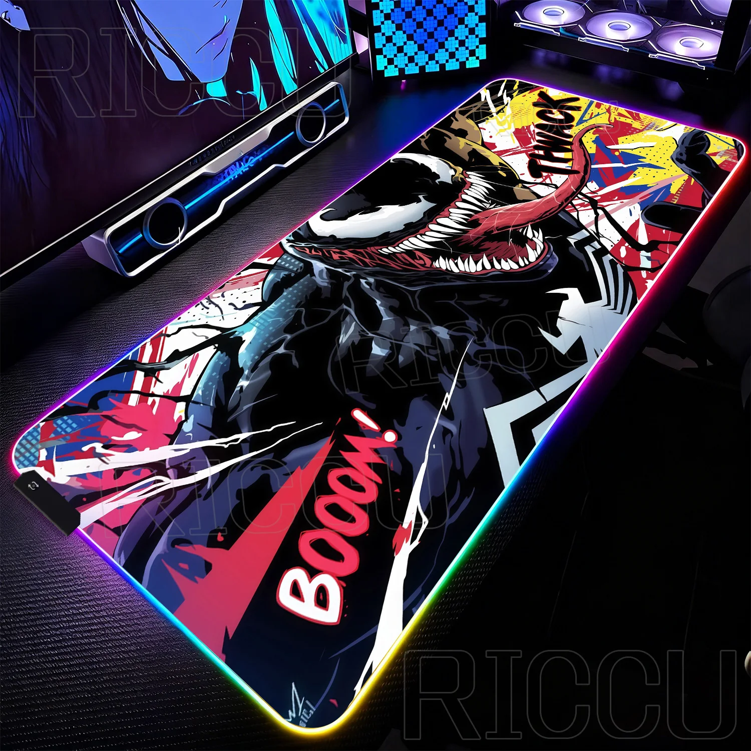 RGB 1000x500MM Marvel Large Mouse Pad Venom Computer Game PC Accessories LED expand Desk Mat Non Slip Printing Keyboard MousePad RGB 1000x500MM Marvel Large Mouse Pad Venom Computer Game PC Accessories LED expand Desk Mat Non Slip Printing Keyboard MousePad