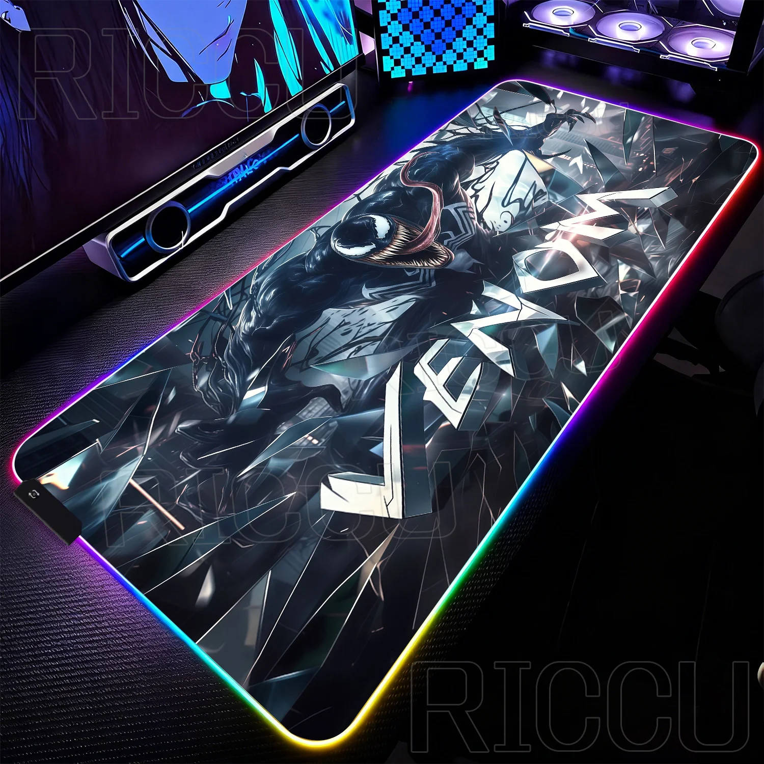 RGB 1000x500MM Marvel Large Mouse Pad Venom Computer Game PC Accessories LED expand Desk Mat Non Slip Printing Keyboard MousePad RGB 1000x500MM Marvel Large Mouse Pad Venom Computer Game PC Accessories LED expand Desk Mat Non Slip Printing Keyboard MousePad