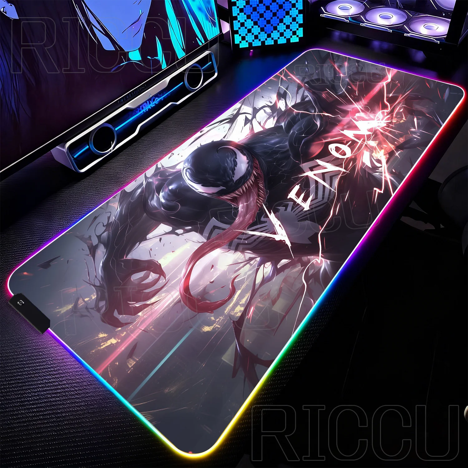 RGB 1000x500MM Marvel Large Mouse Pad Venom Computer Game PC Accessories LED expand Desk Mat Non Slip Printing Keyboard MousePad RGB 1000x500MM Marvel Large Mouse Pad Venom Computer Game PC Accessories LED expand Desk Mat Non Slip Printing Keyboard MousePad