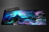 New Galaxy Gaming Mouse Pad Universe Space Solar Planet Deskmat Leather Mat Non-slip Anime Mousepad Desk Protector Keyboard Pad