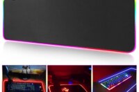 RGB LED Light Gaming Mousepad Waterproof Large Mouse Pad Gamer Mouse Carpet Big Mause Keyboard Pad PC Desk Play Mat with Backlit