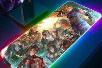 Final Fantasy Led Mousepad Office Desk Desktop Mat Large Gaming Backlight Mousepad Speed Anime Mouse Pad RGB Games Computer Rugs