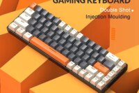 RK68 60% Wireless Mechanical Keyboard, Bluetooth 5.0/2.4GHz with Dual Mode 2-in-1 Receiver, 68-Key Hot-Swappable Gaming Keyboard