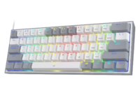 Redragon K617 Fizz 60% Wired RGB Gaming Keyboard, 61 Keys Hot-Swap Compact Mechanical Keyboard Red Switch
