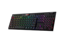Redragon K618 Horus Wireless RGB Mechanical Keyboard, Bluetooth/2.4Ghz/Wired Tri-Mode Low Profile Gaming Keyboards