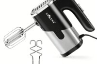 800W Electric Food Mixer Double Sticks Egg Beater Knead Dough 5 Speeds Kitchen Blender Cream Jam Pudding Milkshake Hand Mixer