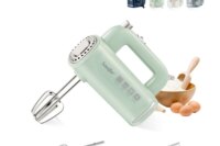 "Sonifer Hand Mixer SF-7034 .Light green appearance, fresh color .New food grade high strength ABS materiel .5 gears sliding adj