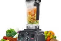 BioloMix 3HP 2200W Heavy Duty Commercial Grade Timer Blender Mixer Juicer Fruit Food Processor Ice Smoothies BPA Free 2L Jar