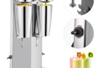 SucceBuy Milk Shake Machine 800ML Commercial Auto Double Cups Milkshaker Stainless Steel Shaking Maker Bubble Boba Drink Mixer