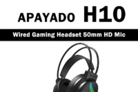 H10 Wired Gaming Headset Over-Ear Headphones with HD Omnidirectional Mic 50mm Drivers Noise Isolating 3.5mm USB for PC Laptop