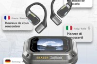 [135 Translator Earphone] Erazer XP6 Bluetooth Earphones Headset DIY Equalizer APP AI Wireless Headphones Travel Touch Screen