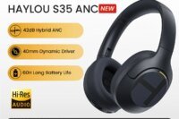 HAYLOU S35 ANC Wireless Bluetooth Headphones 42dB ANC ENC Over-ear Headphone Noise Cancellation 60H Playtime Earphones Men Women
