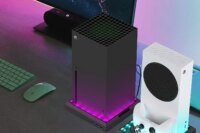 Game Accessories for XBoxSeries X/S Console Stand Base with Led RGB Lights USB Port Console Light