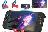 Tebe Foldable TV Docking Station for Nintendo Switch 1/2/OLED Stand Holder with 4K 60hz HDMI-adapter PD Type-C USB Hub for Pad