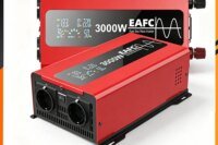 EAFC Outdoor Solar Power Inverter Large-screen Pure Sine Wave 3000W 4000W DC12V AC220V Portable Converter for Camping Car RV Use