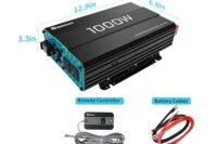 Renogy 1000W Pure Sine Wave Inverter 12V DC to 120V AC Converter for Home, RV, Truck