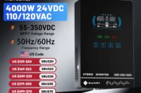 SUMRY Hybrid Solar Inverter 4000w 24V 140A Over-load Protection Pure Sine Wave Solar Inverter 5600W MPPT Solar Charger