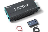 Renogy 2000W Pure Sine Wave Inverter 12V DC to 120V AC Converter for Home, RV, Truck, Off-Grid Solar Power Inverter 12V to 110V