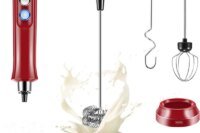 Electric Egg Beater Milk Frother Foam Maker 3 In 1 USB Rechargeable High Speeds Drink Mixer Handheld Foamer Coffee Frothing Wand