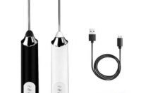 Portable Electric Milk Frother USB Egg Beater Hand Coffee Whisk Rechargeable Foam Mixer Home Kitchen Milk Frother Foaming