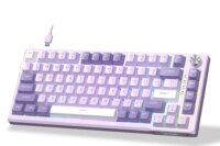 MageGee SKY81 75% Mechanical Gaming Keyboard, RGB Gasket Hot Swappable Wired Custom Creamy Sound Dampening Keyboard with Knob